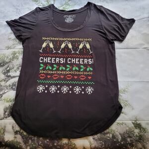 Fifth Sun Holiday Cheer Silky T-shirt size Large